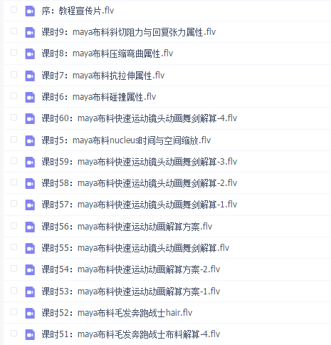 角色特效师实战系列教学——布料皮毛头发动态模拟(全-无课件)