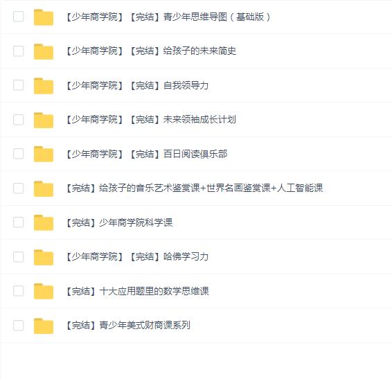 少年商学院10套合集