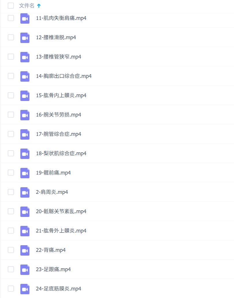 24种疼痛康复训练营视频课